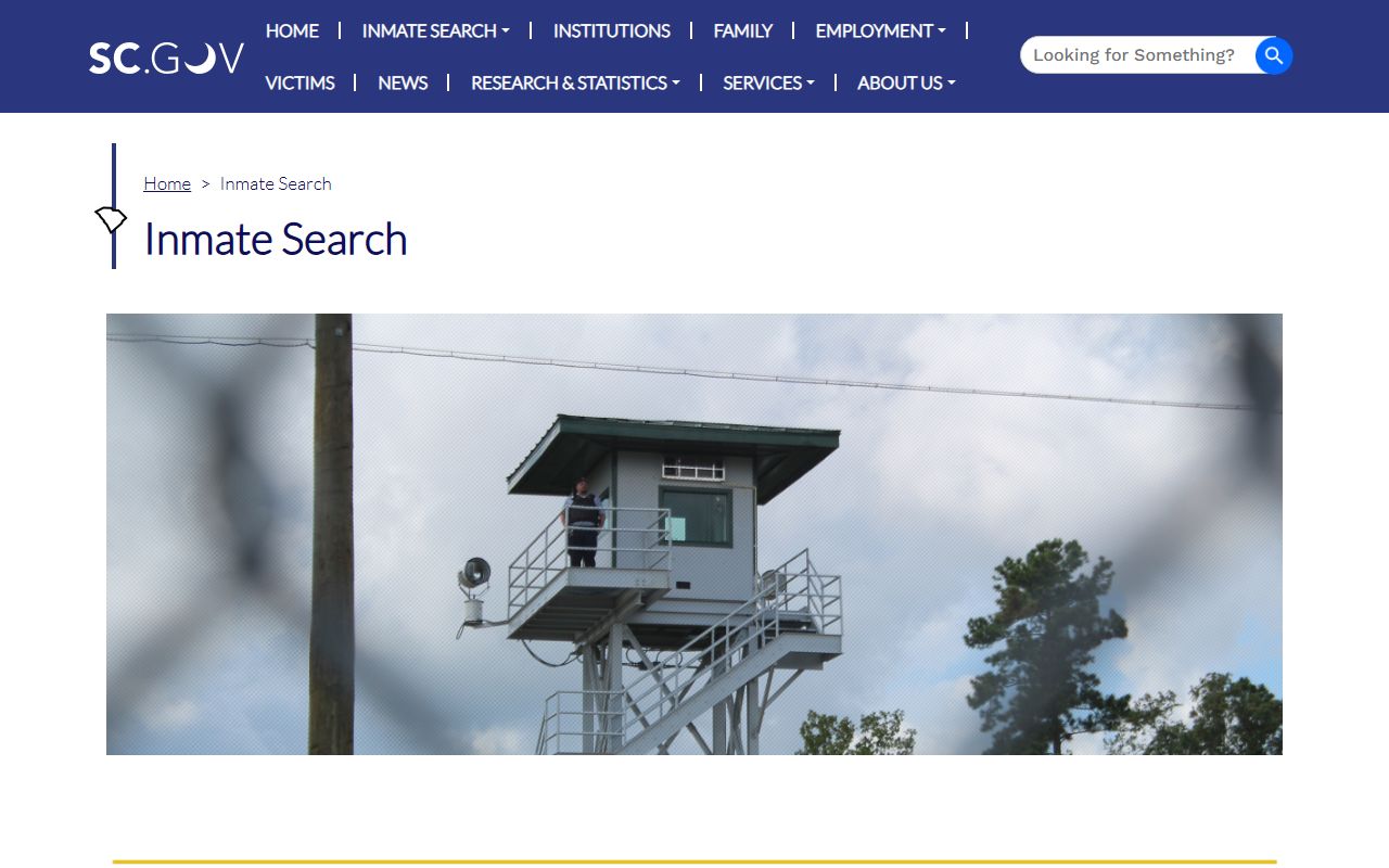 Horry County released inmates SCDC inmate-search disclaimer page